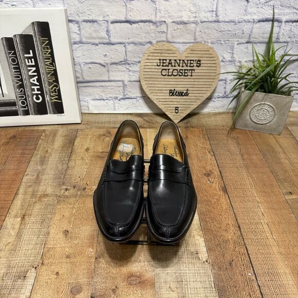 ANTONIO MAURIZI Black LEATHER LOAFER 10 MADE IN ITALY main image 14